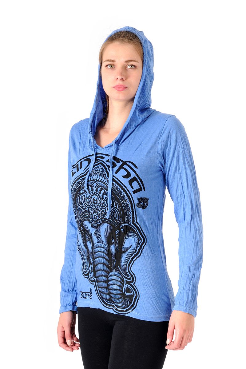 Dámská mikina Sure s kapucí Ganesh modrá - | SoNo spol. s r.o.