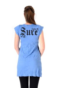 Šaty Sure mini krátký rukáv Buddha modré - | SoNo spol. s r.o.