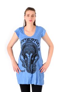 Šaty Sure mini krátký rukáv Ganesh modré | M
