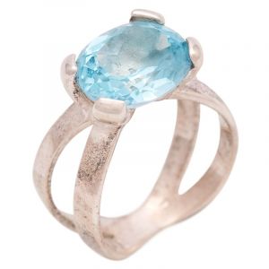 Stříbrný prsten s Sky Blue topazem Ag 5,9 g | SoNo spol. s r.o.