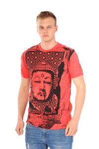 Pánské tričko Sure Buddha červené - XL | SoNo spol. s r.o.