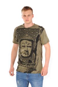 Pánské tričko Sure Buddha khaki | SoNo spol. s r.o.
