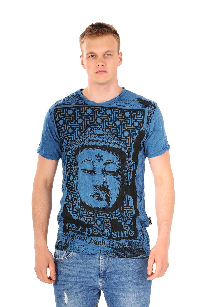 Pánské tričko Sure Buddha modré - | SoNo spol. s r.o.