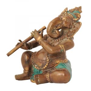 Socha Ganesh kov 19 cm muzikant bronz | SoNo spol. s r.o.