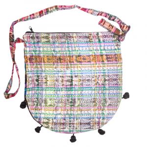 Dámská bavlněná taška přes rameno vyšívaná barevná 35 x 35 cm D | SoNo spol. s r.o.
