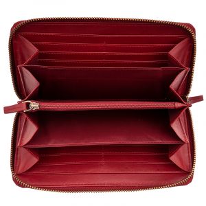 Luxusní dámská kožená peněženka Symmetry bordeaux | SoNo spol. s r.o.