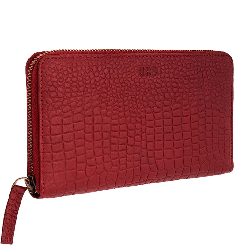 Luxusní dámská kožená peněženka Symmetry bordeaux Crocodile | SoNo spol. s r.o.