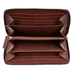 Luxusní dámská kožená peněženka Symmetry hnědá | SoNo spol. s r.o.