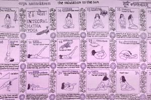 Velký bavlněný šátek Yoga 180 x 110 cm fialový | SoNo spol. s r.o.