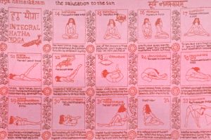 Velký bavlněný šátek Yoga 180 x 110 cm růžový | SoNo spol. s r.o.