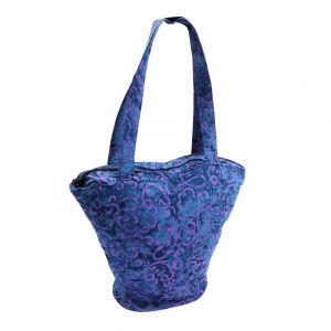 BOB Batik, dámská, batikovaná taška Disco tmavě modrá 35 x 40 cm | SoNo spol. s r.o.