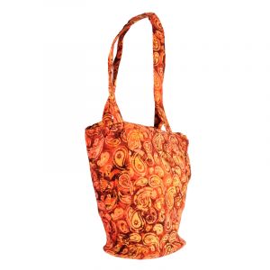 BOB Batik, dámská, batikovaná taška Paisley červená 35 x 40 cm | SoNo spol. s r.o.