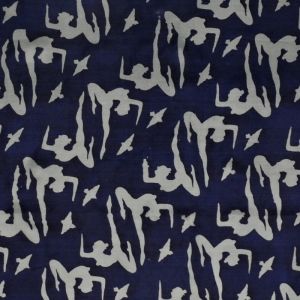 Hedvábný šátek 120 x 110 cm Jogini modrý | SoNo spol. s r.o.