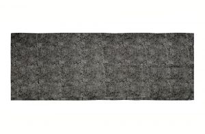 Hedvábný šátek 150 x 60 cm Květy černý II | SoNo spol. s r.o.