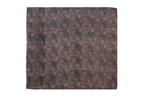 BOB Batik hedvábný šátek 110 x 105 cm Květy modrý | SoNo spol. s r.o.