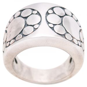 Stříbrný prsten Ag 14,8 g ornament | 56, 57, 59