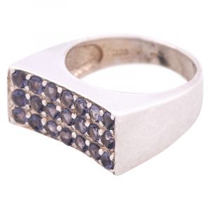 ShopBOB stříbrný prsten s ametysty Ag 8,7 g | SoNo spol. s r.o.