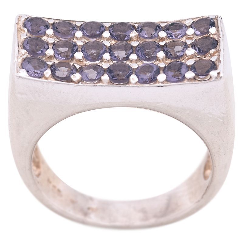 ShopBOB stříbrný prsten s ametysty Ag 8,7 g | SoNo spol. s r.o.