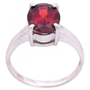 ShopBOB stříbrný prsten s granátem Ag 2,6 g | SoNo spol. s r.o.