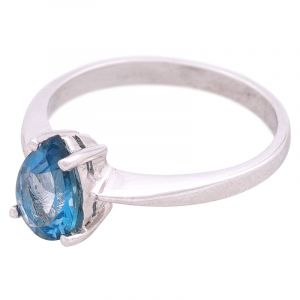 ShopBOB stříbrný prsten s London Blue topazem Ag 2,4 g - 58 | SoNo spol. s r.o.