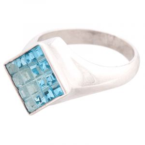 ShopBOB stříbrný prsten s Sky Blue topazem Ag 7,3 g | SoNo spol. s r.o.