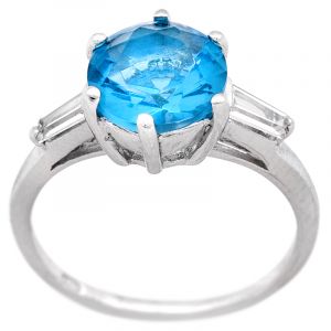 Stříbrný prsten se zirkony Ag 3,0 g | 54