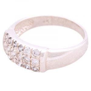 ShopBOB stříbrný prsten se zirkony Ag 4,3 g | SoNo spol. s r.o.