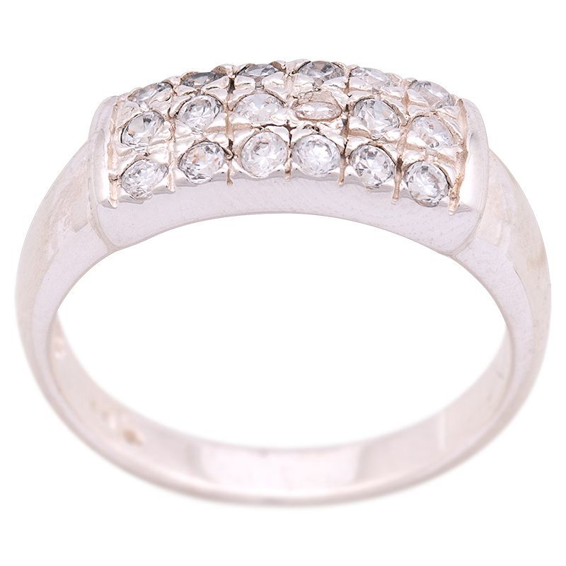 ShopBOB stříbrný prsten se zirkony Ag 4,3 g | SoNo spol. s r.o.