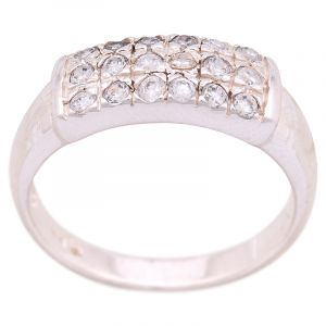 ShopBOB stříbrný prsten se zirkony Ag 4,3 g | 60