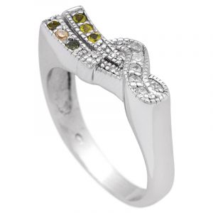 ShopBOB stříbrný prsten se zirkony Ag 5,2 g vlna - 57 | SoNo spol. s r.o.