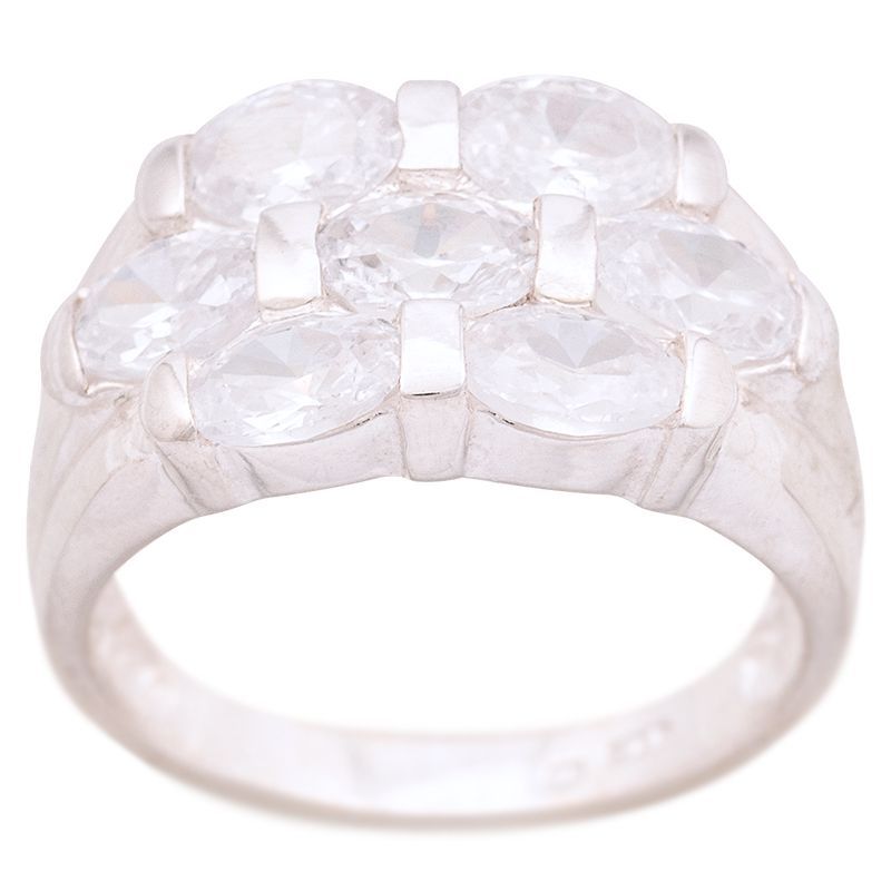 ShopBOB stříbrný prsten se zirkony Ag 6,5 g | SoNo spol. s r.o.